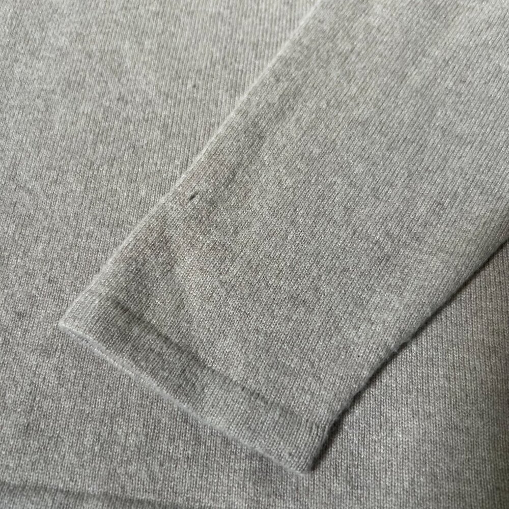 $395 VINTAGE Neiman Marcus XL Cashmere Sweater Taupe Soft Classic Preppy 2004 - Picture 6 of 7